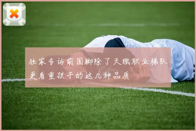 独家专访前国脚除了天赋职业梯队更看重孩子的这几种品质